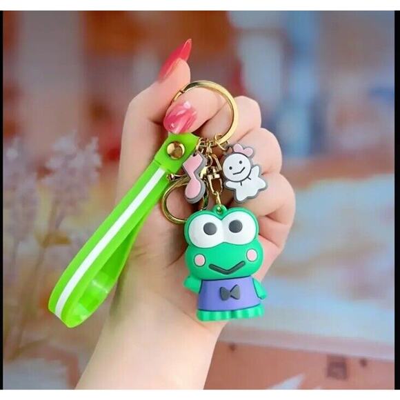 🔥Cute 3D Hello Kitty Keroppi Keychain 2" Keychain BNWT🔥 - Picture 1 of 2